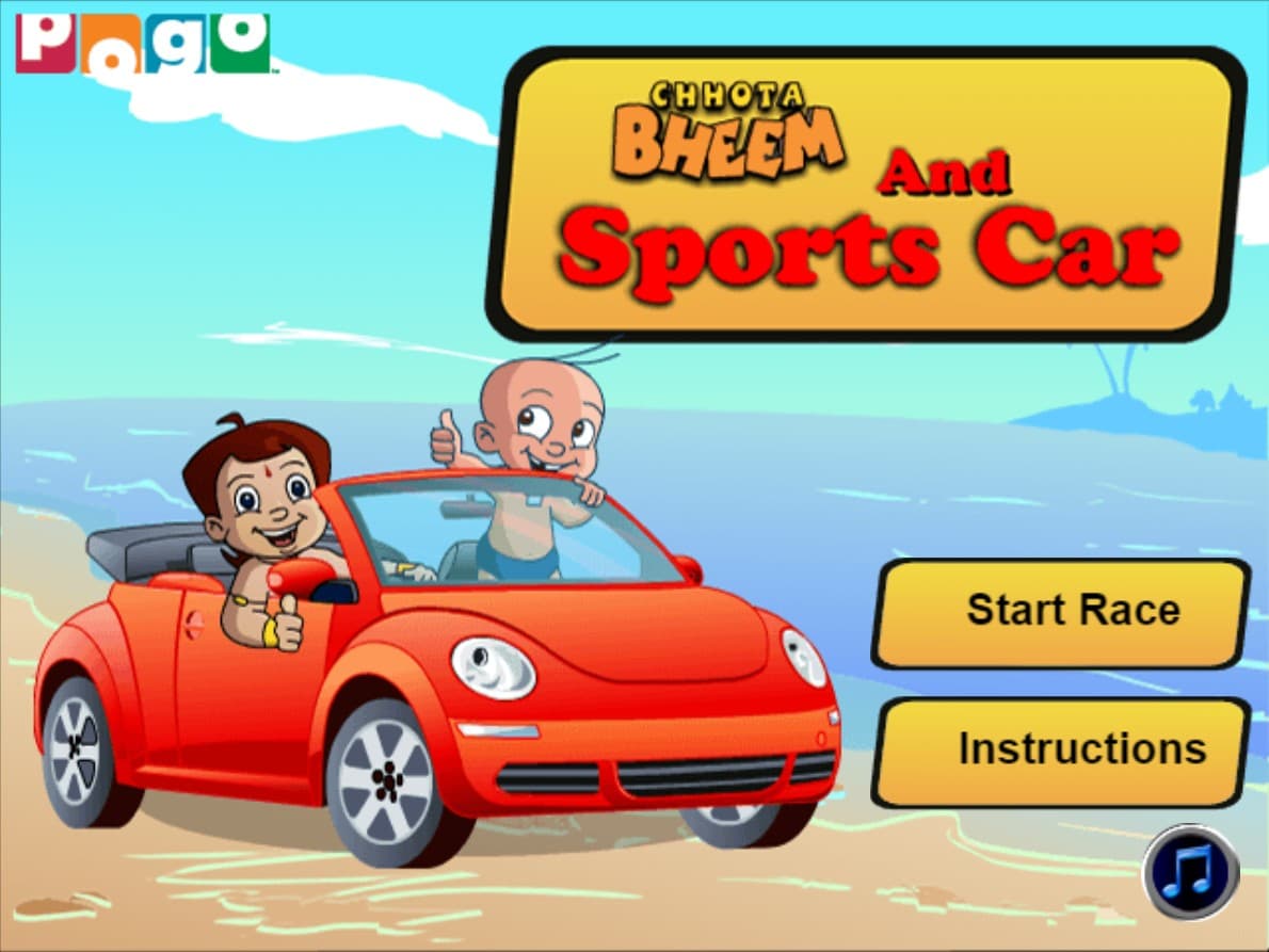 Chhota Bheem and Sports Car: The Ultimate Fun Zone