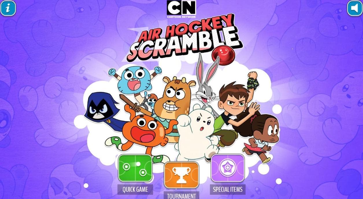 Cartoon Network Air Hockey Scramble: Dynamic Play Experience