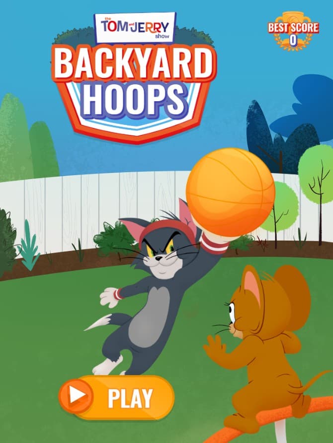 Tom and Jerry Backyard Hoops - Online Basketball: Cyber World Adventure