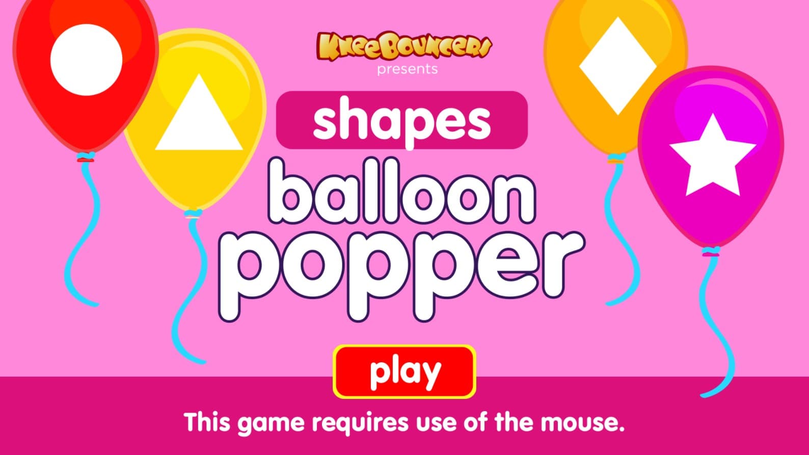 Shapes Balloon Popper - Educational Kids Balloon: Professional Gaming Elite