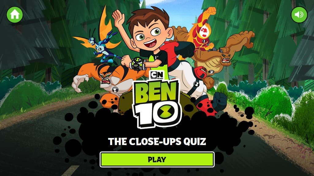 Ben 10 The Close-Ups Quiz: The Mega Fun Kingdom