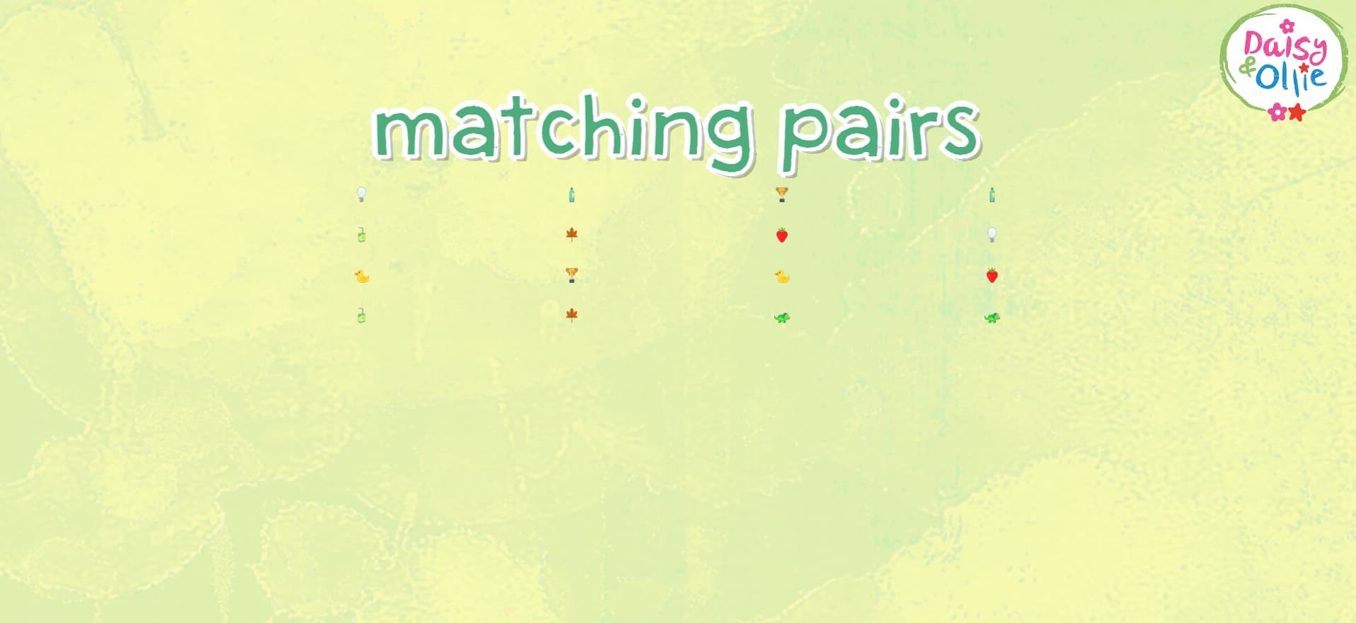 Daisy and Ollie Matching Pairs: Super Pro Elite Challenge