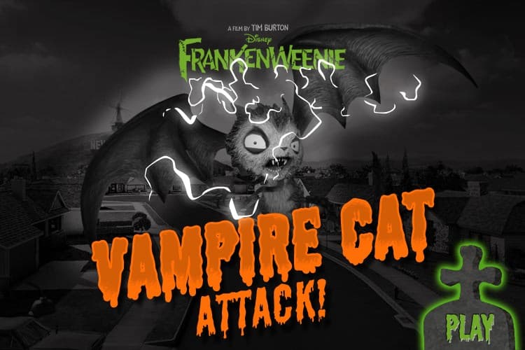 Frankenweenie Vampire Cat Attack: Retro Pixel Adventure