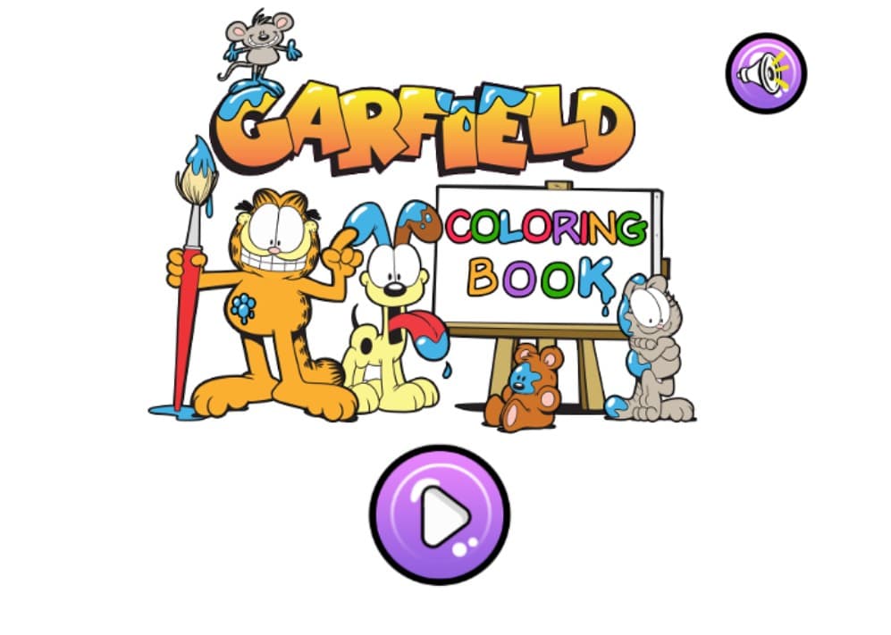 Garfield Coloring Book - Fun Online Drawing: Professional Gaming Elite
