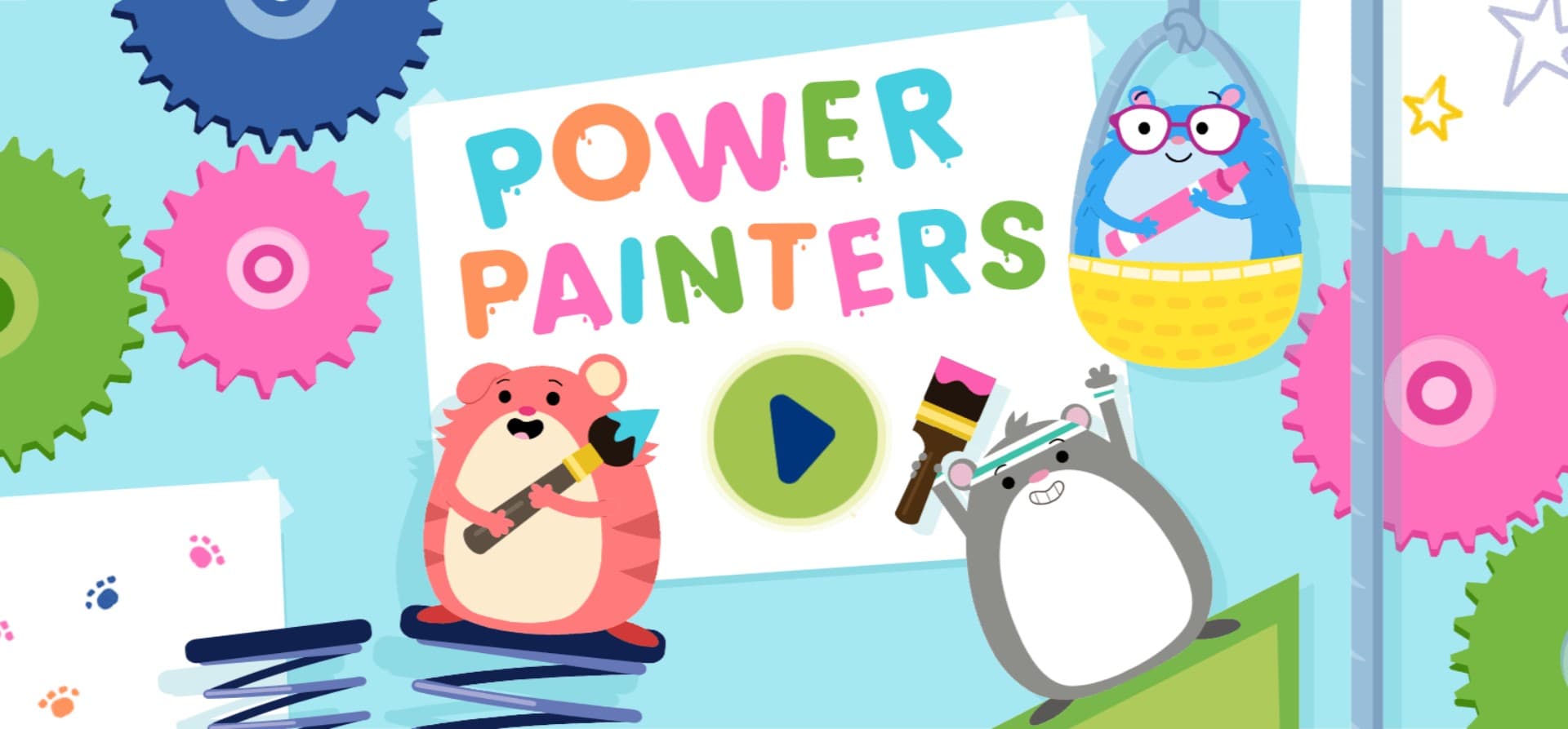 Power Painters Hamster Art: The Brave Warrior Legend