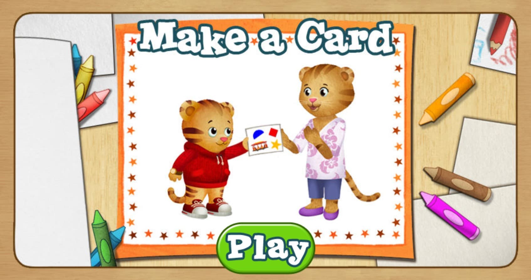 Daniel Tiger Make a Card - Online Kids Creativity: The Mega Fun Kingdom
