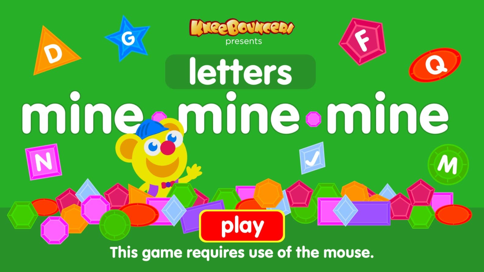 Mine Letters KneeBouncers Educational: Galactic Hero Odyssey