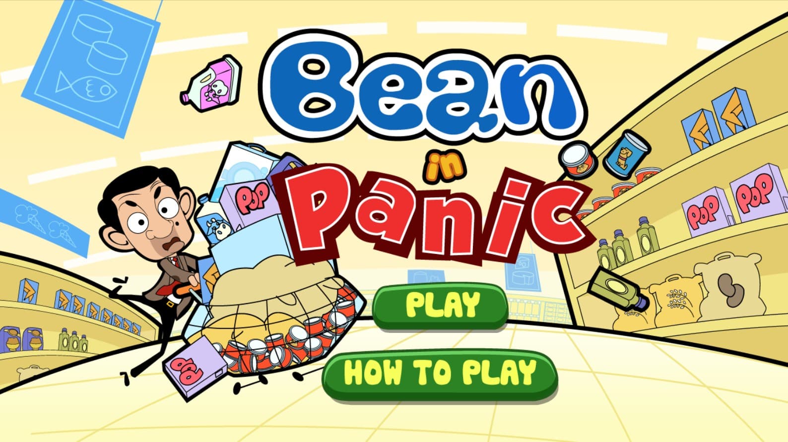 Mr Bean in Panic - Play Free Online Supermarket: Mystic Realm Chronicles