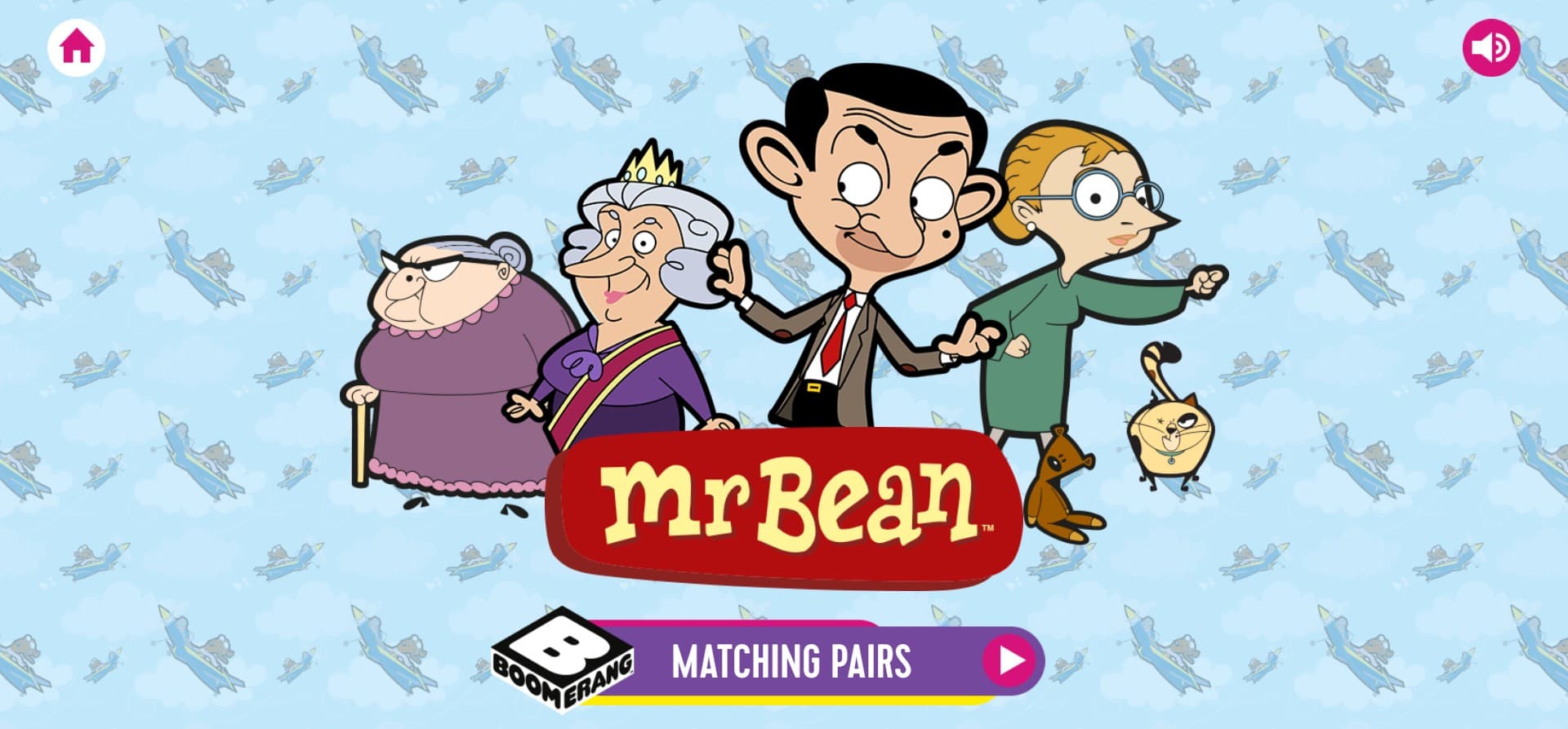 Mr. Bean Matching Pairs - Fun Boomerang Memory: Galactic Hero Odyssey