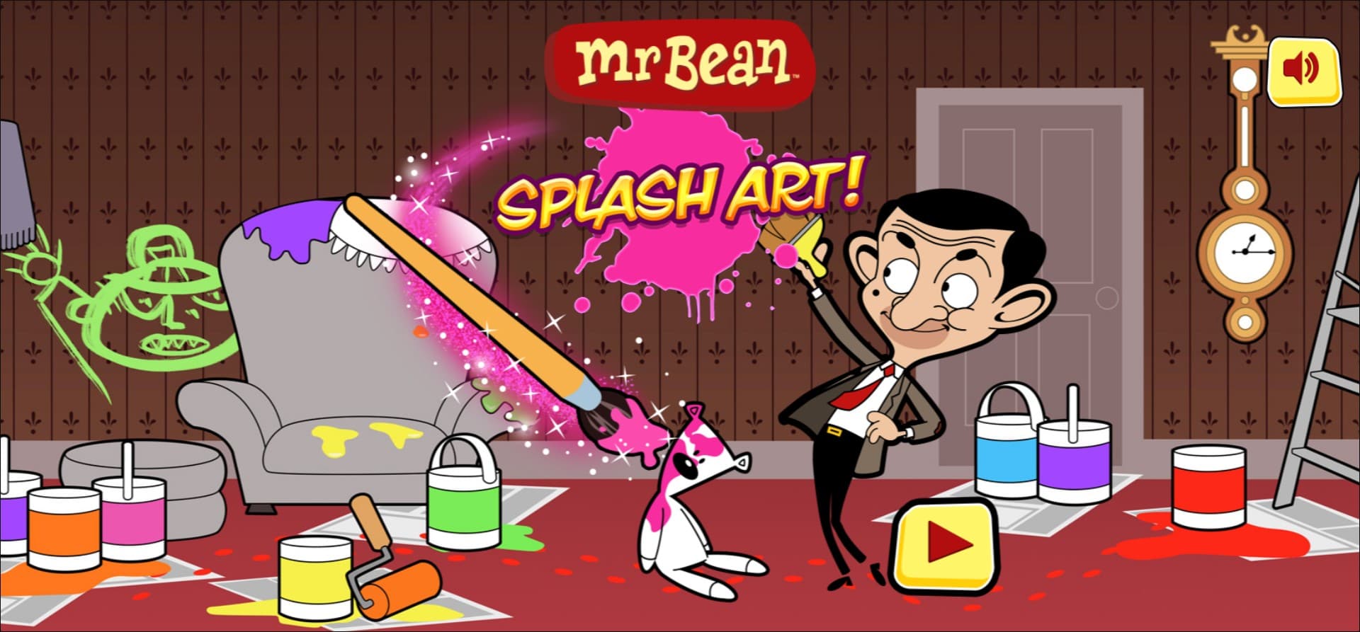 Mr Bean Splash Art - Fun Online Painting: Epic Journey Beyond