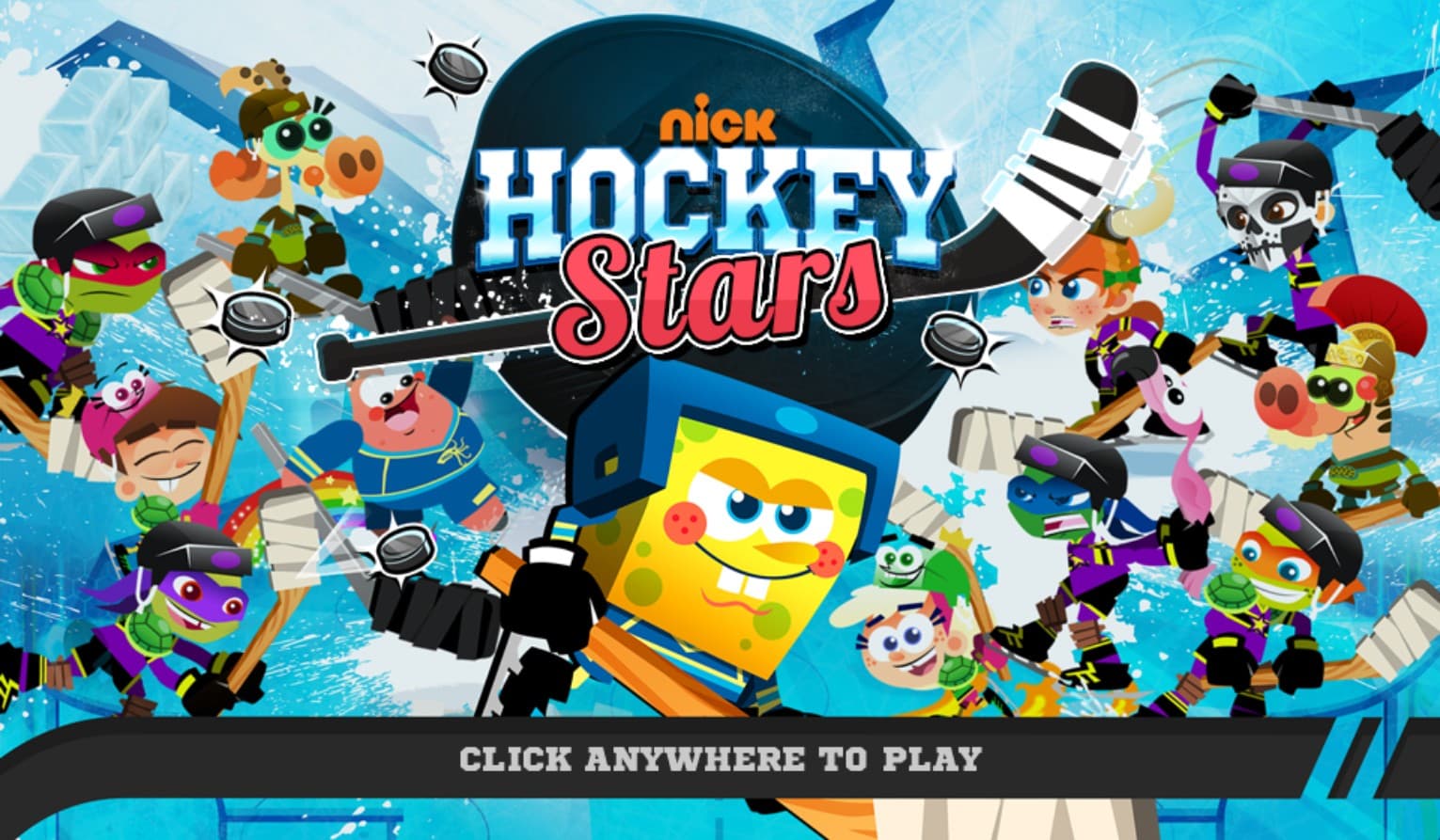 Nick Hockey Stars - Play Online Nickelodeon Ice Hockey: Elite Victory Quest