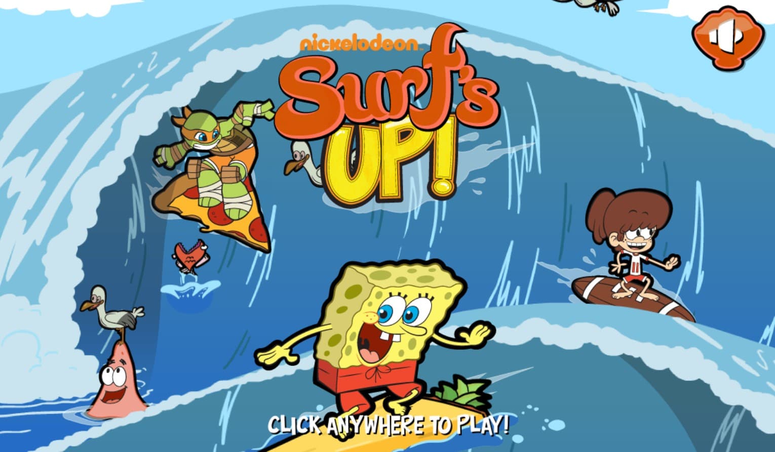 Nickelodeon Surf's Up - Online Browser Surfing: Elite Victory Quest