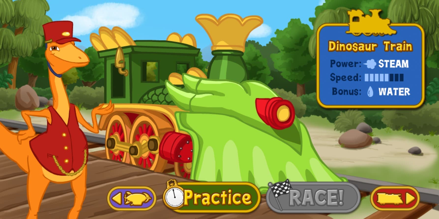 Rail Rally Dinosaur Train Racing: Cyber World Adventure