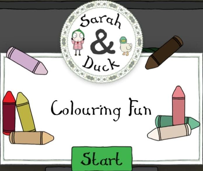 Sarah and Duck Colouring Fun: Infinite Action Saga