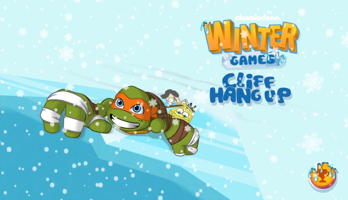 SpongeBob Cliff Hang Up Winter Games: The Ancient Power Quest