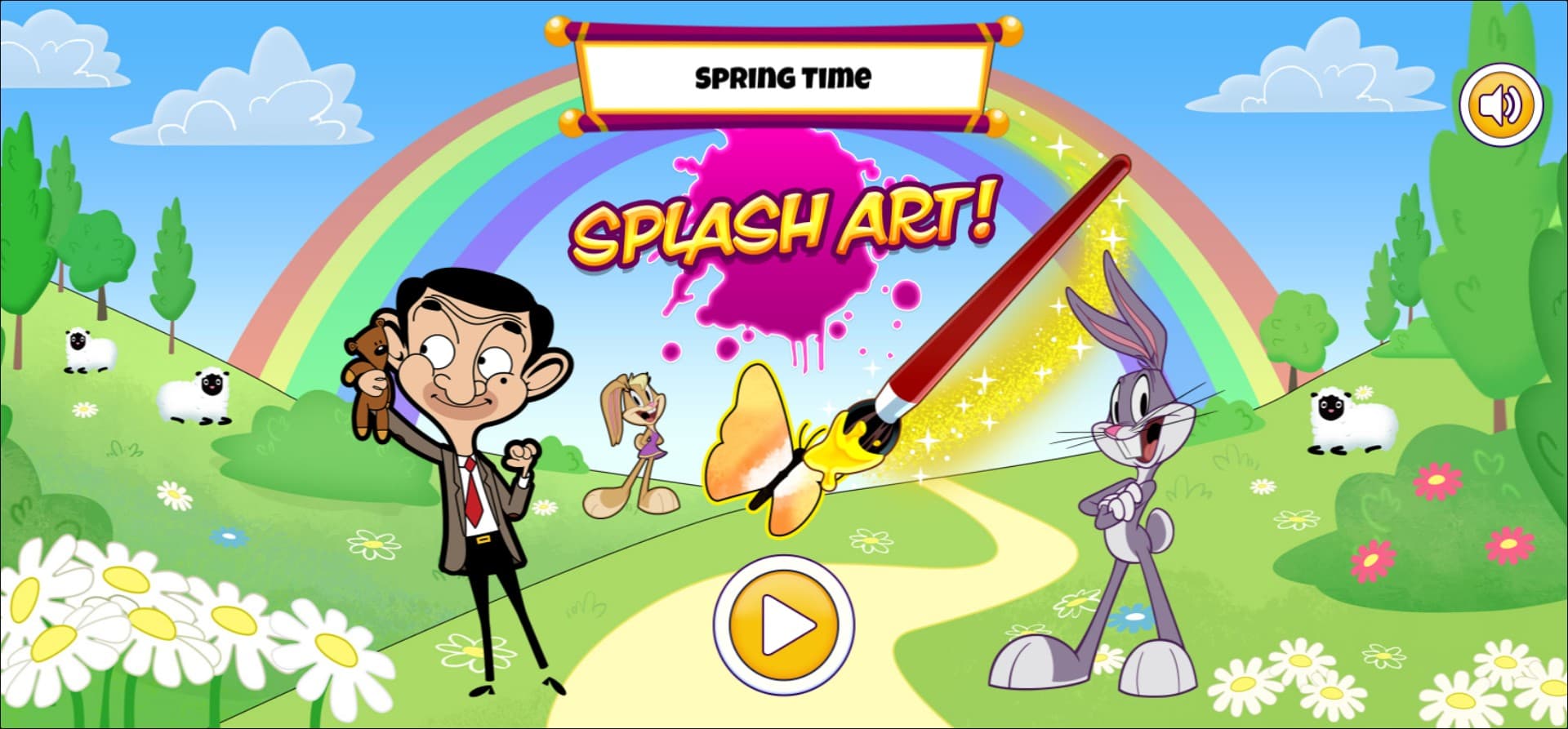 Spring Time Splash Art - Fun Coloring Game with Mr Bean and Looney Tunes: Infinite Action Saga