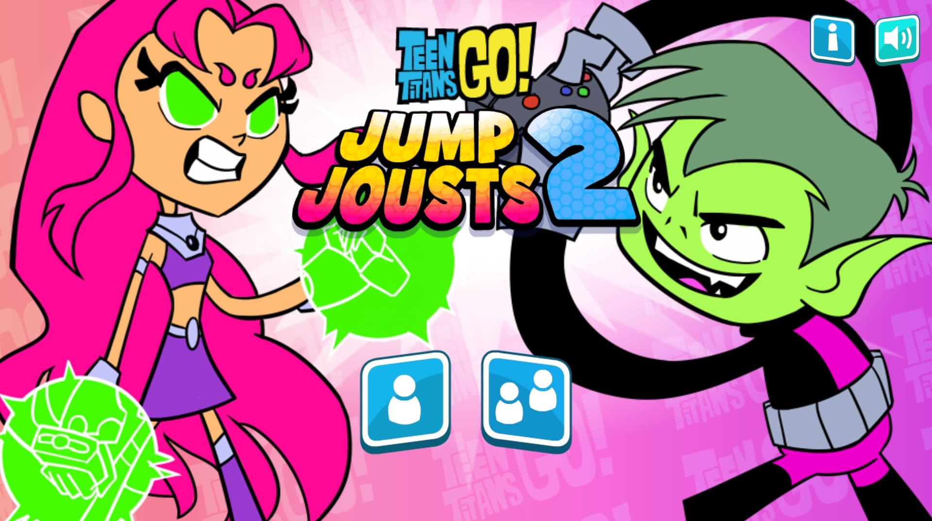 Teen Titans Go Jump Joust 2 - Online Fighting: Dynamic Play Experience
