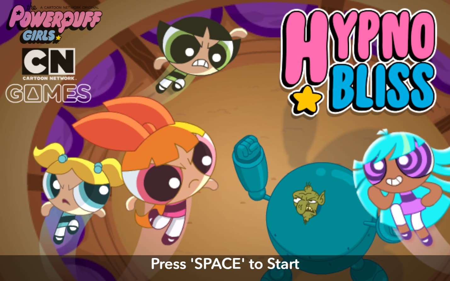 The Powerpuff Girls Hypno Bliss - Cartoon Network Action: The Ultimate Fun Zone
