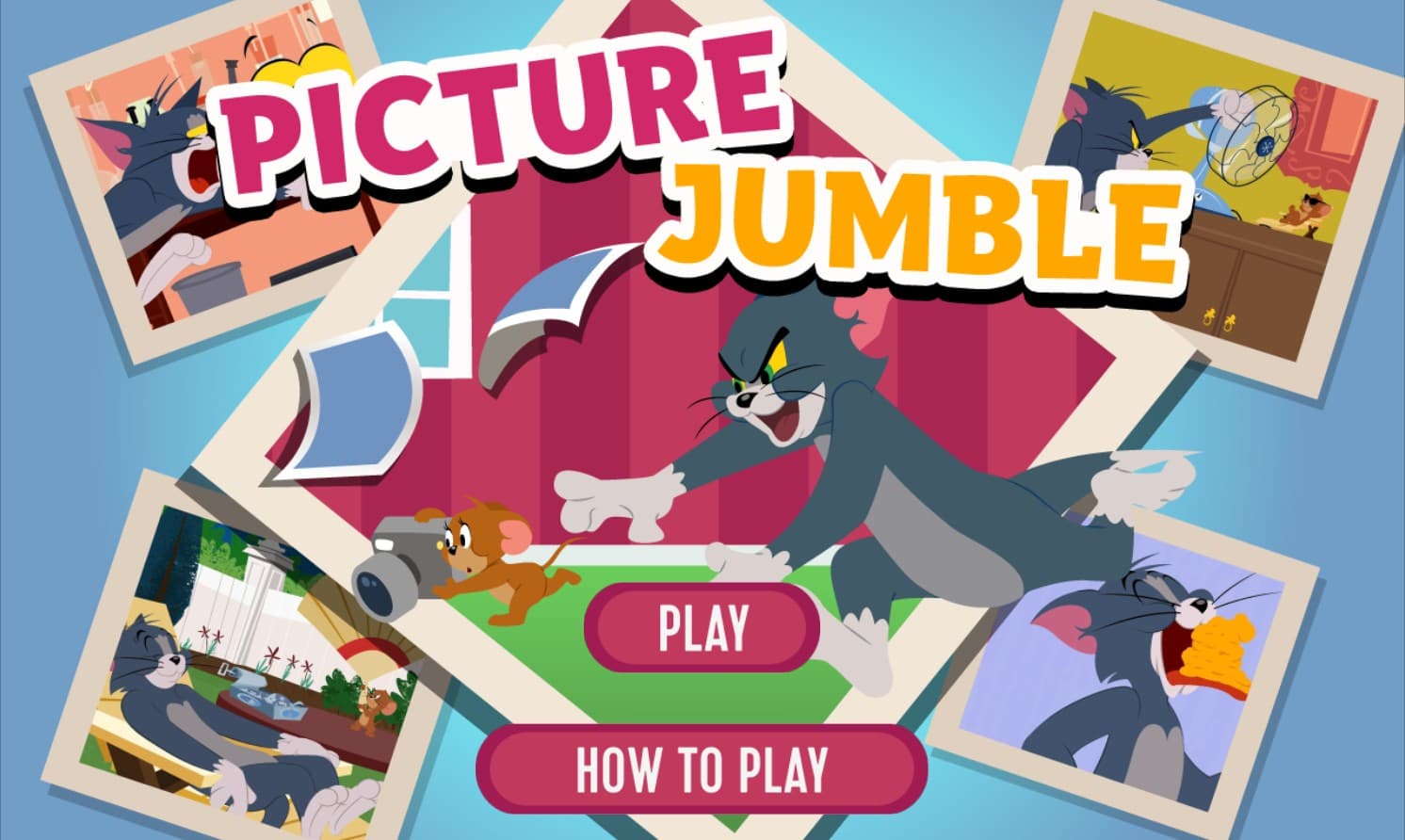 Tom and Jerry Picture Jumble - Play Online Cartoon Puzzle: Elite Victory Quest