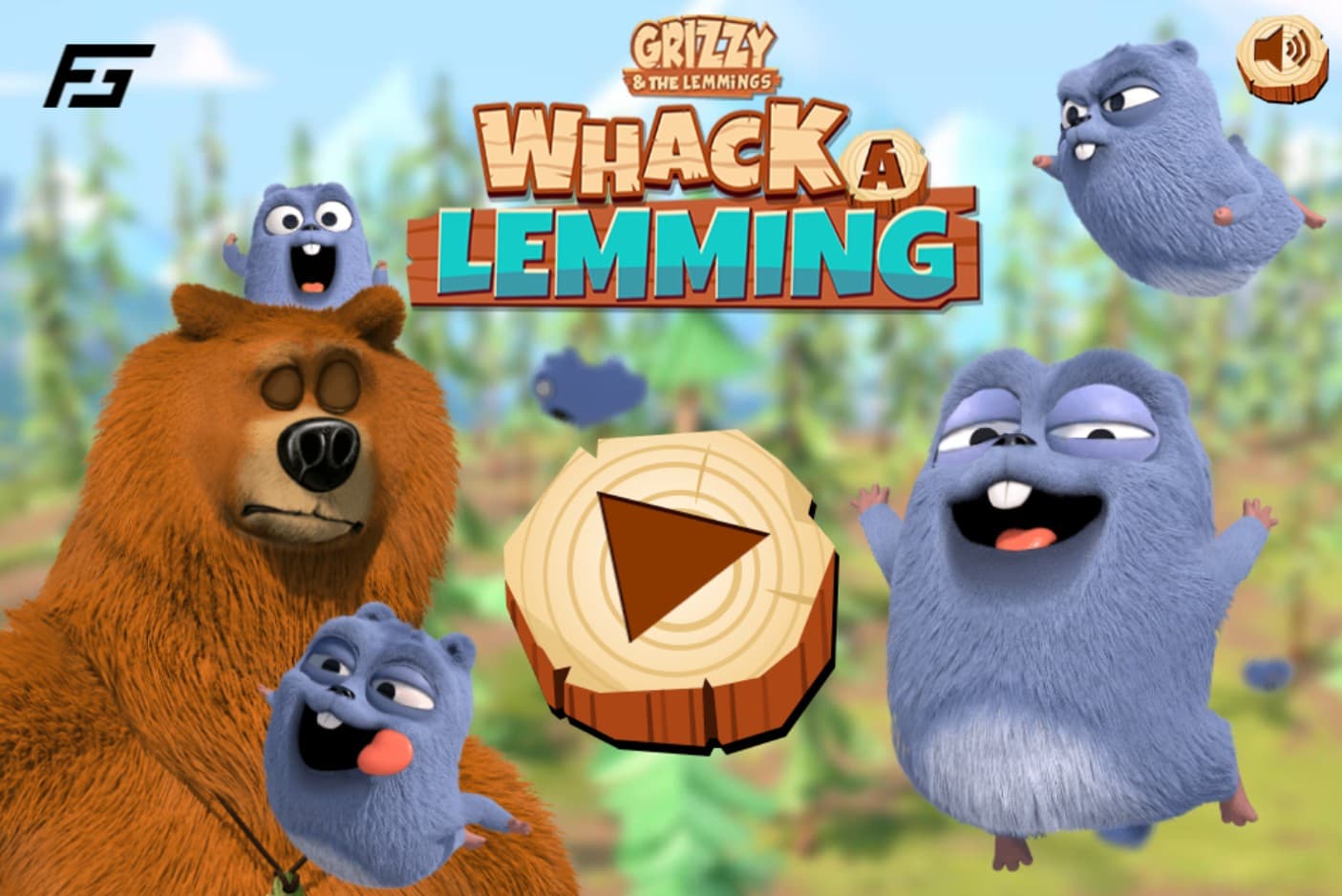 Whack-a-Lemming Grizzy and the Lemmings: Retro Pixel Adventure